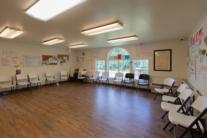A group therapy room at White Deer Run of Allenwood