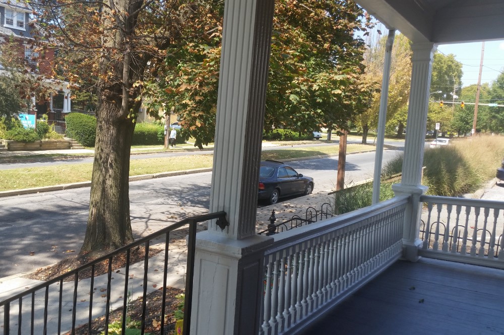 The view from the front porch at White Deer Run Lancaster