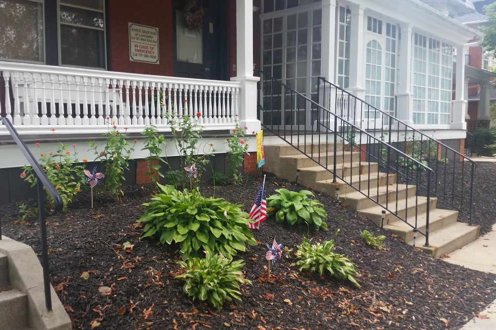 The front garden at White Deer Run Lancaster